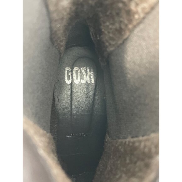 GOSH Freeflex Chelsea Ankle Boots Size 39 Tan Brown Leather Slip On Lug Sole - Picture 4 of 8